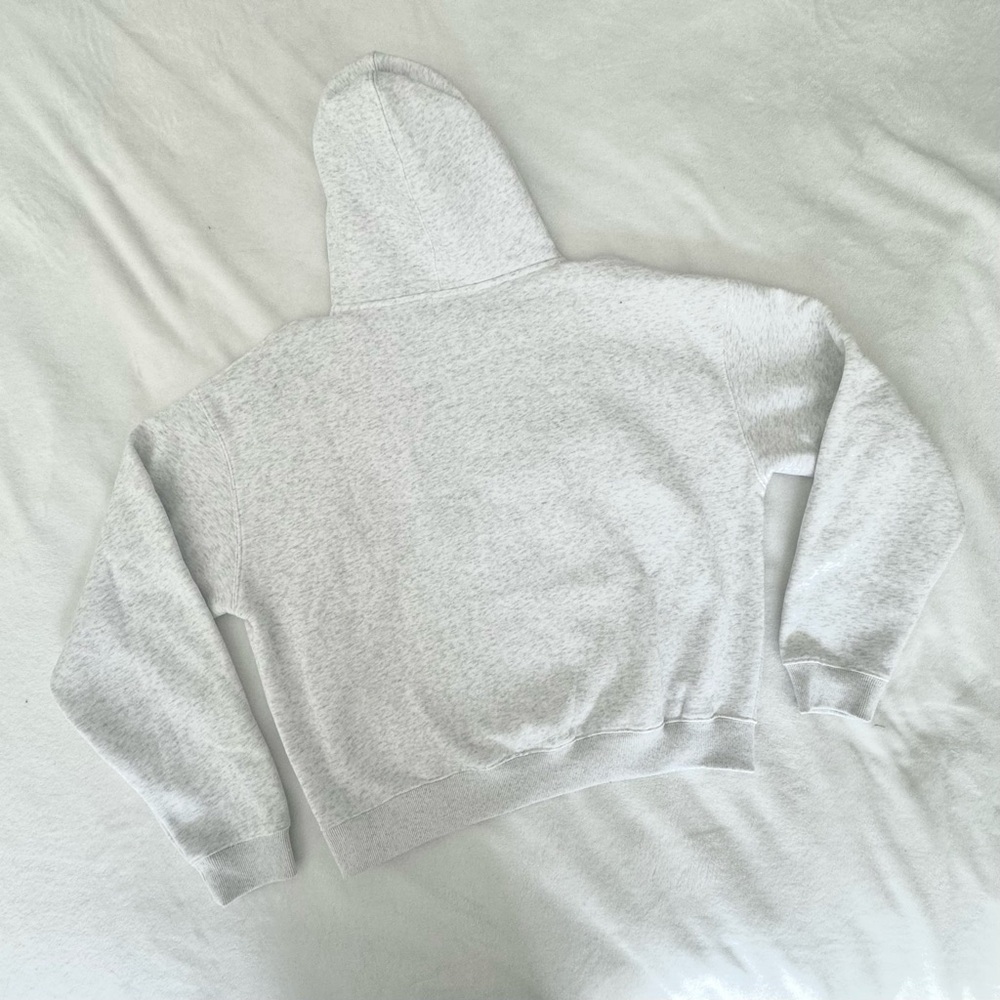 AZUR Cloud Hoodie Cozy Oversized Pullover in Heathered Grey - Picture 8 of 9